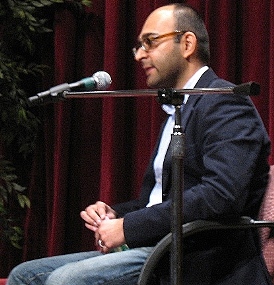 Mohsin Hamid at the Philadelphia Book Festival.